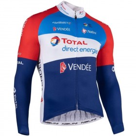 Wielershirt 2021 Team TotalEnergies N001 Lange Mouw